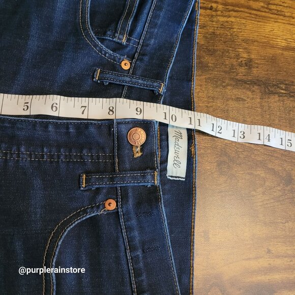 Madewell Jeans Size 28 Skinny 9" High Rise Tummy Control Larkspur Wash F8990 - Picture 9 of 12